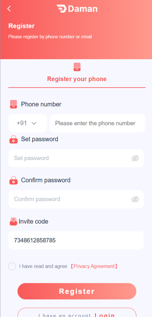 daman register
